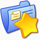 文件夹蓝色最喜欢的iCandy初中