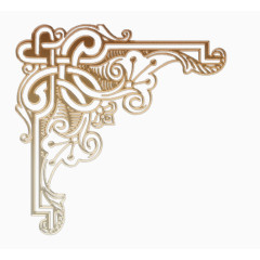 简约花纹底纹边框