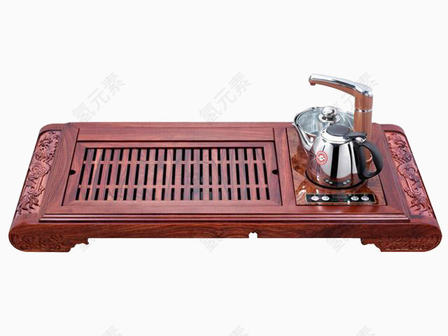 实木茶盘茶具茶台茶盘功夫茶海简约排水抽屉式茶托盘特价