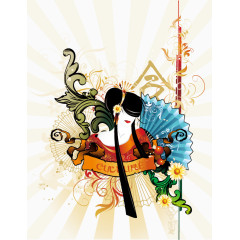 炫彩装饰矢量图