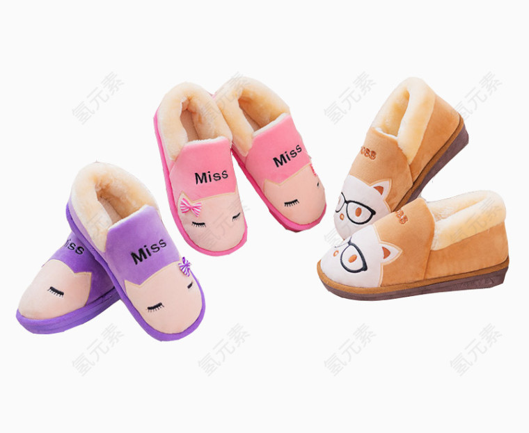 保暖棉拖鞋