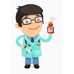 卡通职业医生人物