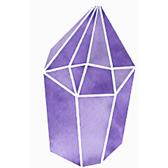 水墨风格紫水晶