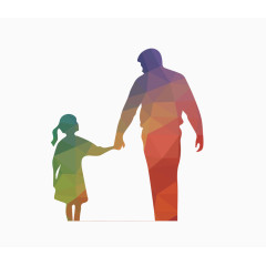 唯美精美人物剪影父亲节