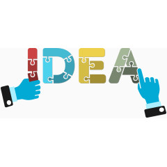 矢量字母和手势