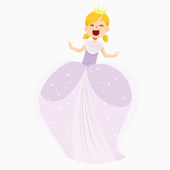 穿公主裙的小女孩