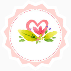 清新唯美花朵边框