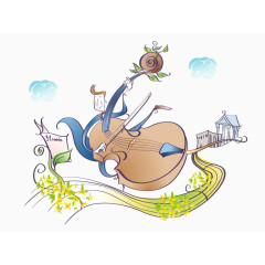 拉小提琴的男孩