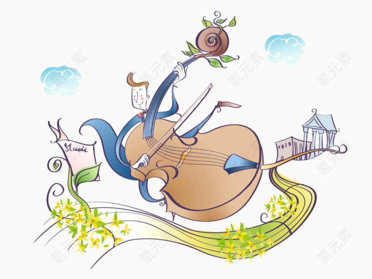 拉小提琴的男孩