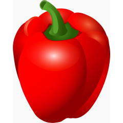 卡通手绘红色菜椒 