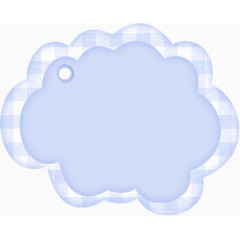 手绘云朵对话框