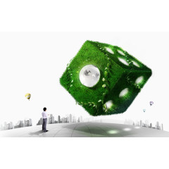 绿色骰子