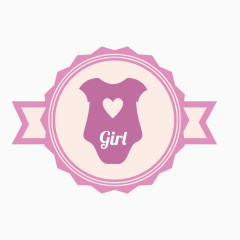 婴儿元素装饰标签