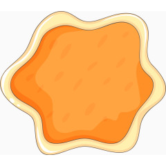 卡通彩色不规则边框