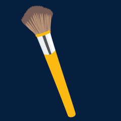 水彩可爱女生用品