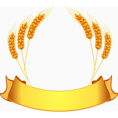 金色稻穗标签