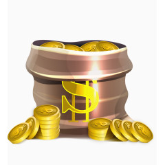 闪闪发光的金币