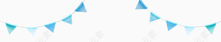 蓝色三角形旋转装饰素材