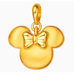 产品实物黄金挂饰