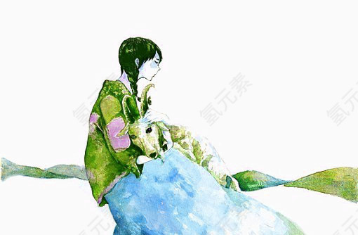 唯美清新插画