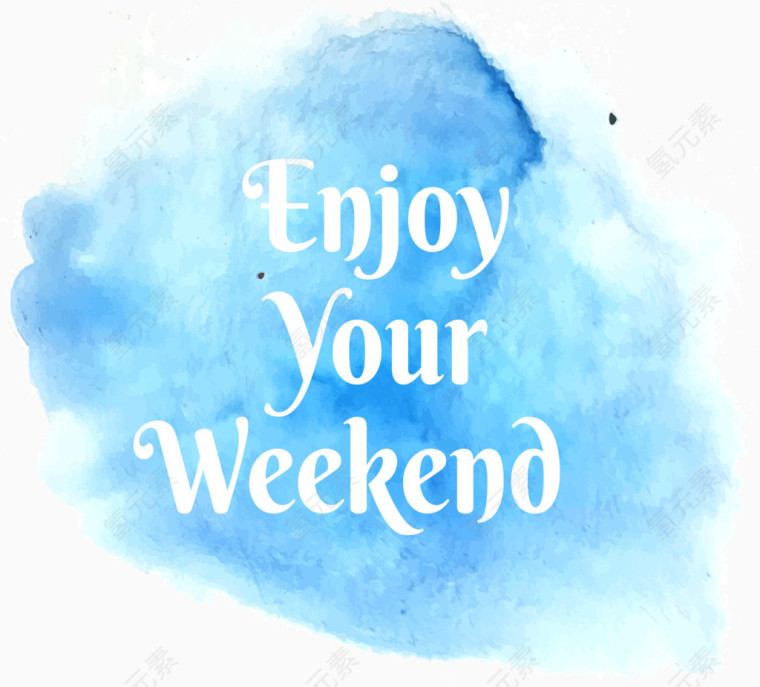 水蓝色涂鸦背景