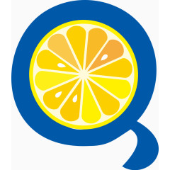 卡通水果字母图标Q