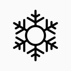 六角雪花符号图标