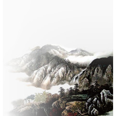 水墨山水画