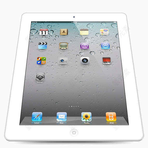白色的的角度来看ipad2-icons