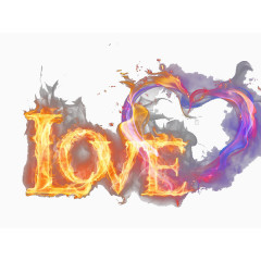 情人节火焰love