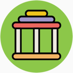 手绘施工素材施工剪影