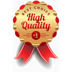 矢量标签金色立体