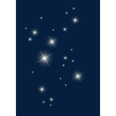 飘浮星星灰色星空