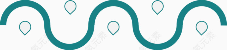 波浪纹分布素材