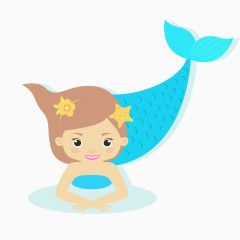 卡通美人鱼