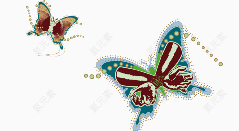 矢量精美蝴蝶