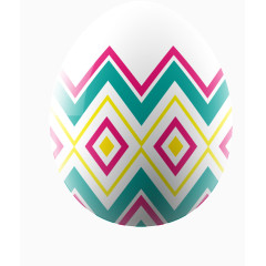 炫彩几何图形白色底色彩蛋