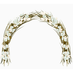 拱门型花卉边框