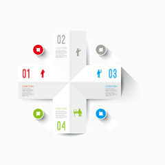 扁平化 分类 图标 数字分类