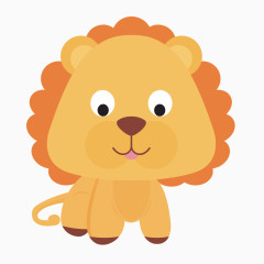可爱卡通狮子