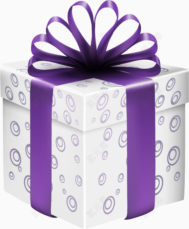 白色线圈色精致礼盒