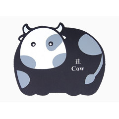 十二生肖暗蓝色牛