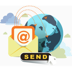 邮件卡通手绘装饰元素