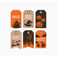 万圣节促销销售吊牌
