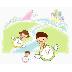 小朋友一起游玩