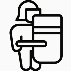 控制警察防暴讨厌的图标