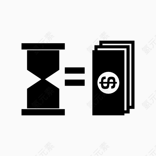 时间等于金钱图标