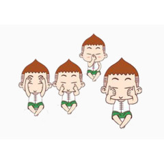 眼保健操卡通小人