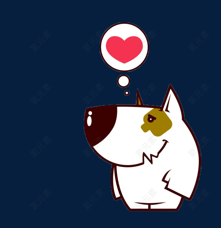 白色小狗