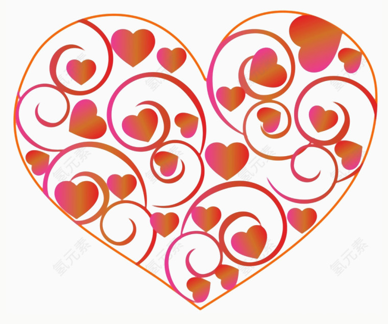 有质感的红色爱心